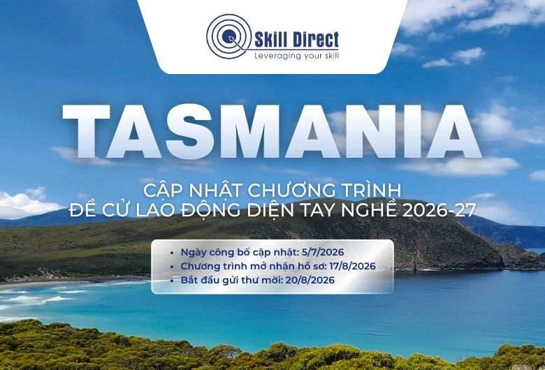 Cập nhật chương trình đề cử lao động diện tay nghề 2026-27